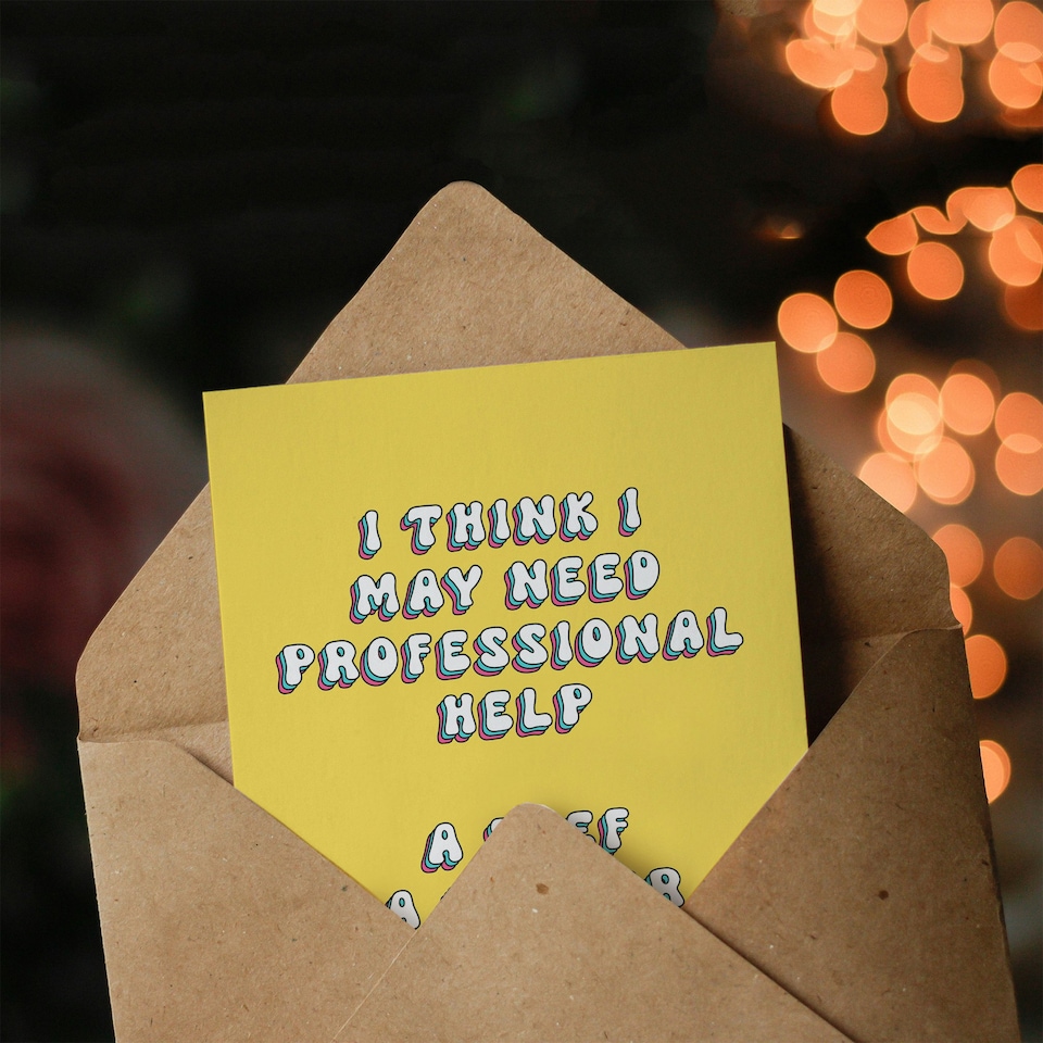 image 1 of Need Professional Help Chef Butler Her Funny Birthday Card