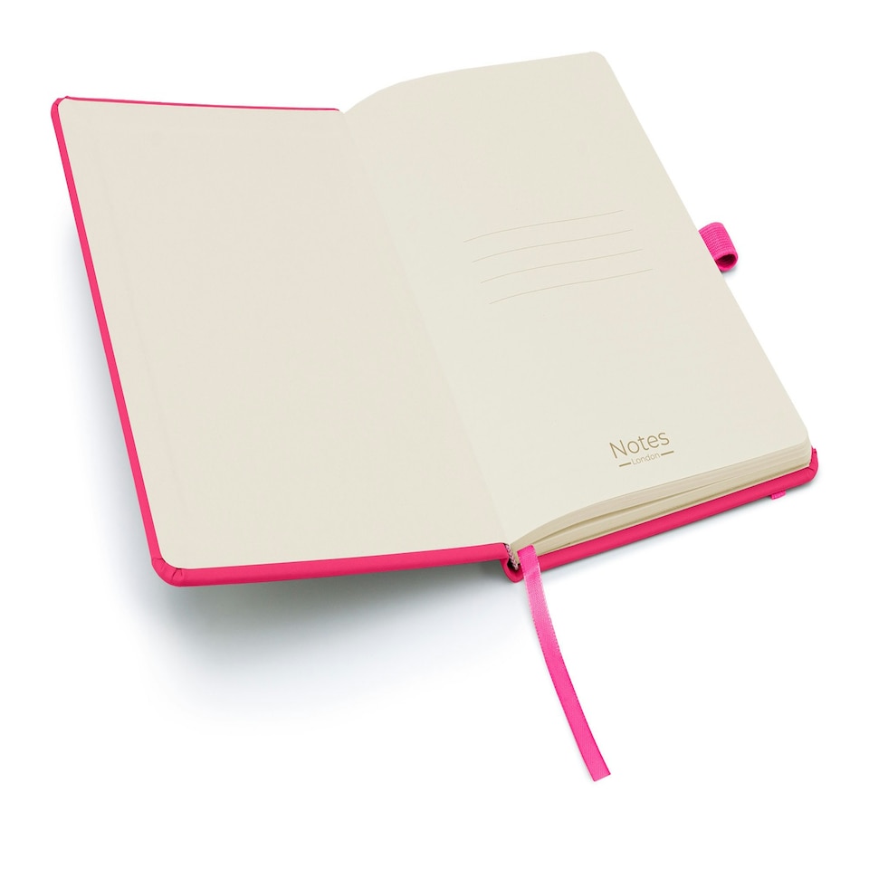 image 1 of Notes London A5 Wilson Lined Page Notebook Pink