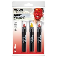 Moon Creations Logo Body Crayons - Red/Yellow - One Size
