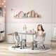 image 7 of AIYAPLAY 3 Pcs Height Adjustable Kids Table and Chair Set for Playroom Pink