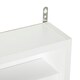 image 8 of HOMCOM 5-Tier Wall Display Shelf Unit Cabinet w/ Shelves Glass Doors Black/White