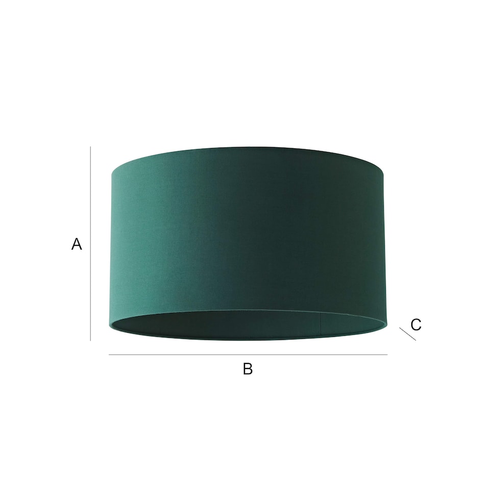 image 1 of ValueLights Reni Large Green Fabric Pendant Shade | Green