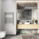 image 2 of Zennor - Chrome Electric Towel Rail H800mm x W600mm Straight 200w Thermostatic