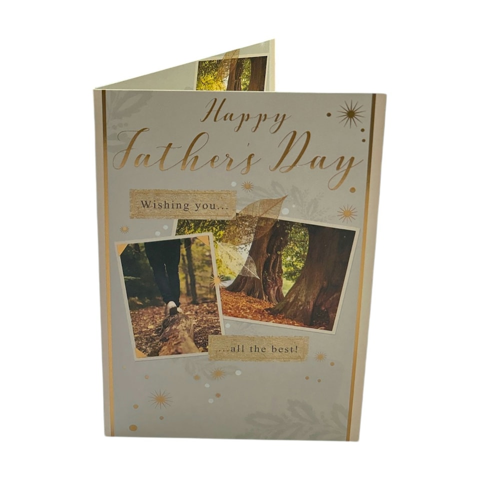 image 1 of Wishing You The Best Photographic Forest Design Father's Day Card