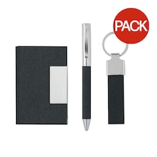 MidOcean Scribi 3 Gift Set (Pack of 3) - Black - One Size