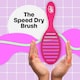 image 3 of WetBrush Speed Dry Detangler, Heatflex Bristles, Pink