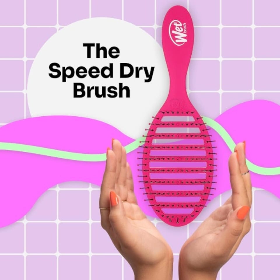 image 1 of WetBrush Speed Dry Detangler, Heatflex Bristles, Pink