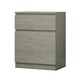image 4 of FWStyle Stora 1 Door 1 Drawer Multi-Storage Unit - Rustic Oak Brown