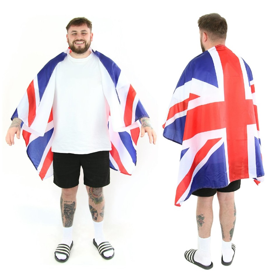 image 1 of Pack of 3 Union Jack Wearable Flag | Multi | One Size