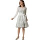 image 4 of Midi-Dirndl Klara Womens Oktoberfest Fancy Dress Costume | Green | mint | 1