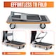 image 4 of Heavy Duty 300kg Folding Platform Trolley Hand Truck Cart Sack Flat Bed Pulley
