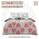 image 3 of Pretty Hearts Printed Duvet Cover Set Reversible Polycotton Beddings Pink | Single