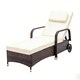 image 1 of Rattan Sun Lounger Bed with Reclining function Garden and Outdoor