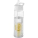 image 1 of Bullet Tutti Frutti Bottle With Infuser - Transparent/White - 25.9 x 7.1 cm