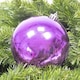 image 1 of Purple Shiny Shatterproof Christmas Bauble 15cm