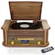 image 4 of Denver 9-in-1 Retro Vintage DAB Bluetooth Wooden Radio Record Player - MRD-51BT | Brown | Light Wood