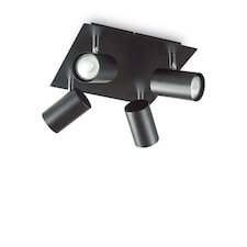 Spot 4 Light Ceiling Light Black