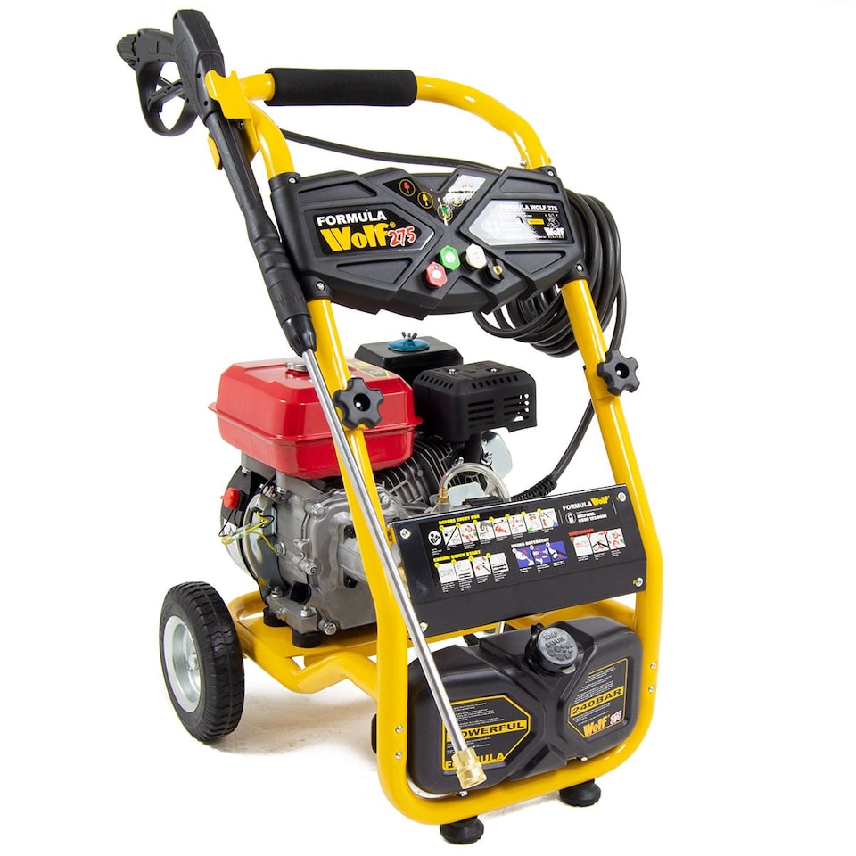 image 1 of Petrol Pressure Washer Formula Wolf 275 7 HP, 240 Bar, 8m Hose