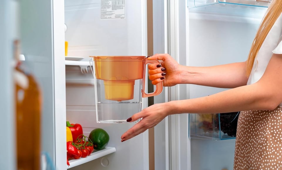 image 1 of AQUAPHOR 2.4 Litre Compact Water Filter Jug in Vivid Orange with Maxfor+ filter