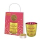 image 2 of Shine On Birthday Glass Sentiment Tealight Candle Holder with Bag