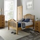 image 4 of 5ft King Size Real oak,Chunky, Curved, Solid,strong,wood bed frame.High foot end wooden bedstead