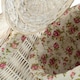 image 3 of Large Round White Wash Laundry Basket with a Garden Rose Lining | Multi | Garden Rose