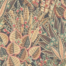 Sample of Desert Flora Wallpaper in Terracotta and Teal Multi