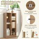 image 5 of COSTWAY 5-Cube Bookcase Wooden Storage Organizer White Yellow