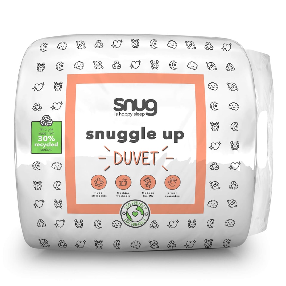 image 1 of Snug Snuggle Up 13.5 Tog Duvet | White | Single