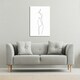 image 2 of line art drawing of woman (Canvas Print)