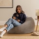 image 2 of Kingston Classic Beanbag Corduroy Light Grey Set of 2 | Grey | Light Grey | 2
