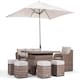 image 3 of Primrose Living Classic Rattan 8 Seater Sofa Set with Rising Table in Natural