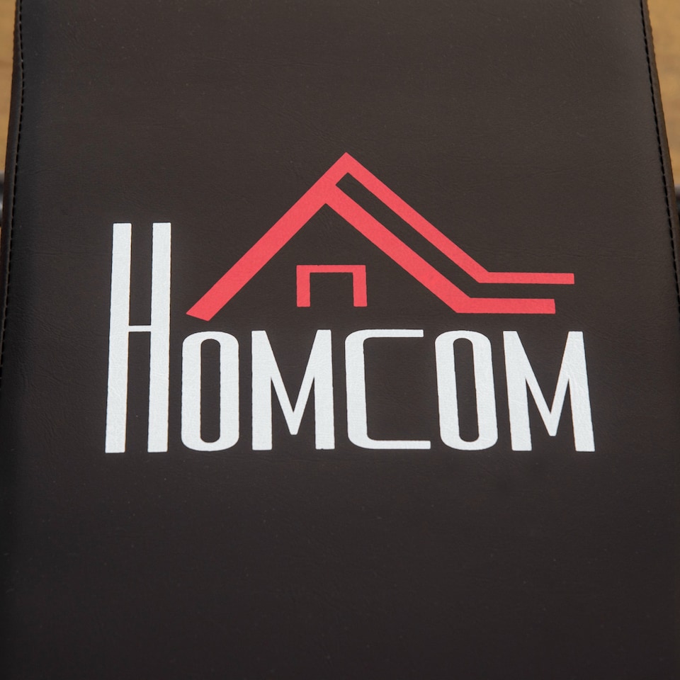 image 1 of HOMCOM Adjustable Weight Bench with Barbell Rack, Dip Station, Black