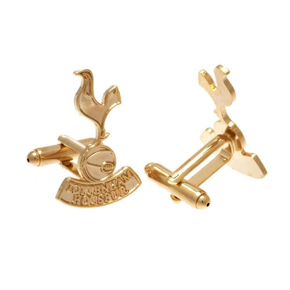 image 1 of Tottenham Hotspur FC Gold Plated Cufflinks - Gold - One Size