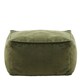 image 3 of Amara Velvet Bean Bag Pouffe Olive Green | Green | Olive Green | 1