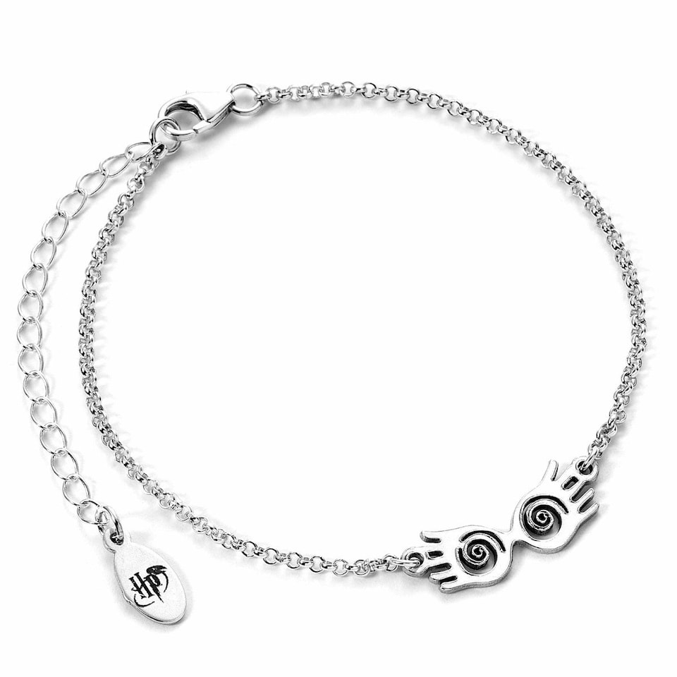 image 1 of Harry Potter Sterling Silver Luna Specs Charm Bracelet