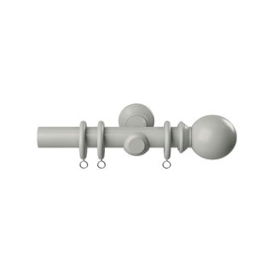 image 1 of 28mm Woodland Urban Grey Curtain Pole Set 340cm | Grey | Grey