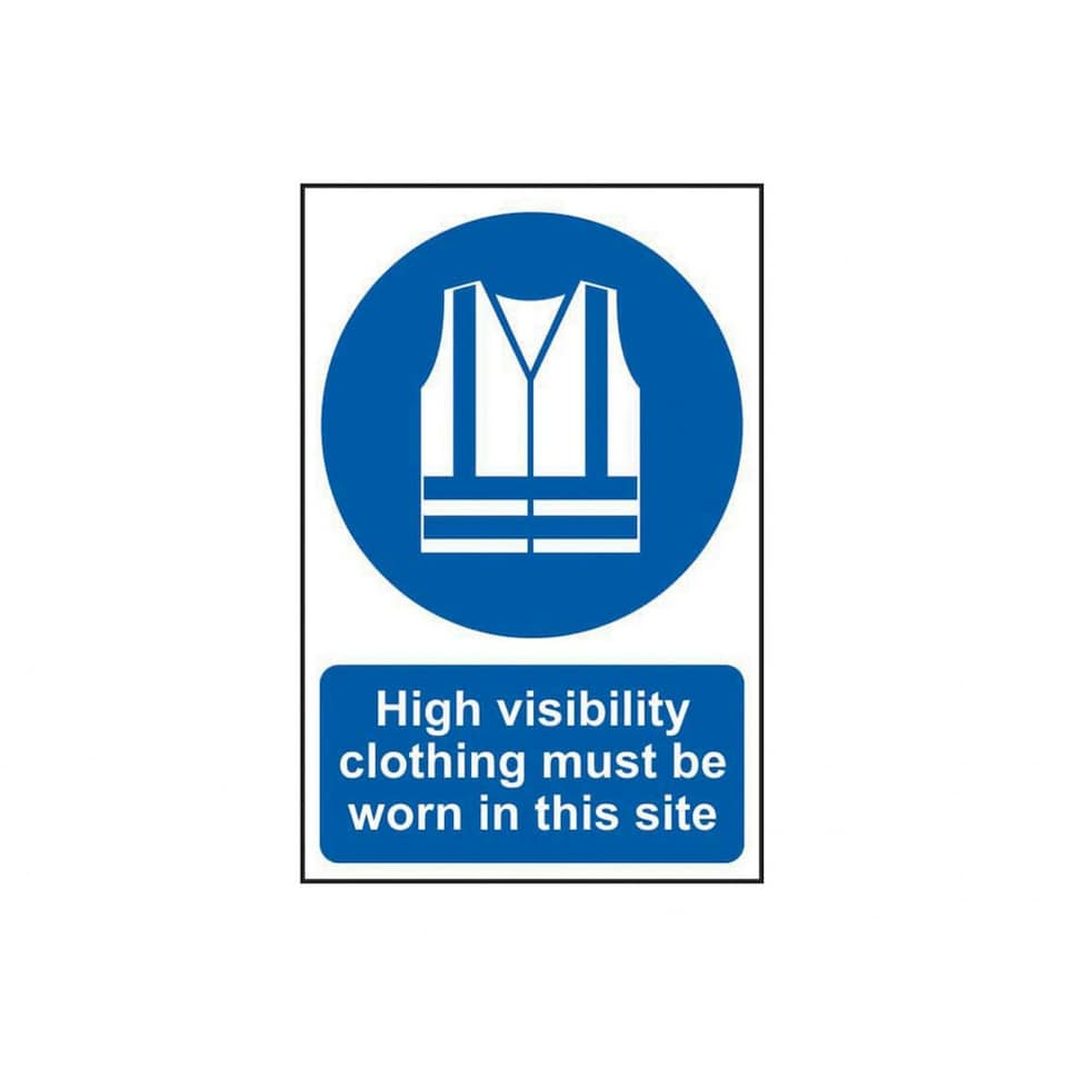 Scan High Visibility Jackets Must Be Worn In This Site - Pvc Sign 200 X 300mm - Multi Colour - 200 x 300mm