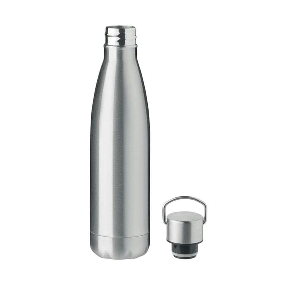 image 1 of MidOcean Arctic Double Wall 500ml Water Bottle - Matt Silver - One Size Multi | One Size
