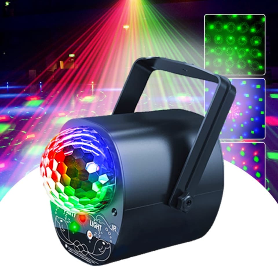 image 1 of Mr Entertainer Moonflare 3-in-1 LED and Laser Party Light