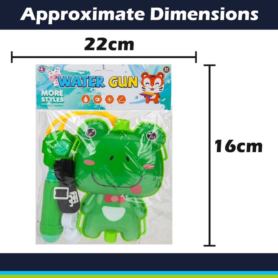 image 1 of vfm-estore Animal Backpack Water Gun Pistol - Compact 16cm x 22cm