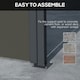 image 5 of Outsunny Side Awning Retractable, Privacy Screen, 400x160cm, Dark Grey Grey