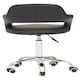image 4 of Interiors By Premier Ergonomic Black PU Home Office Chair with Curved Back, Comfortable Work From Home Chair, Movable Chair