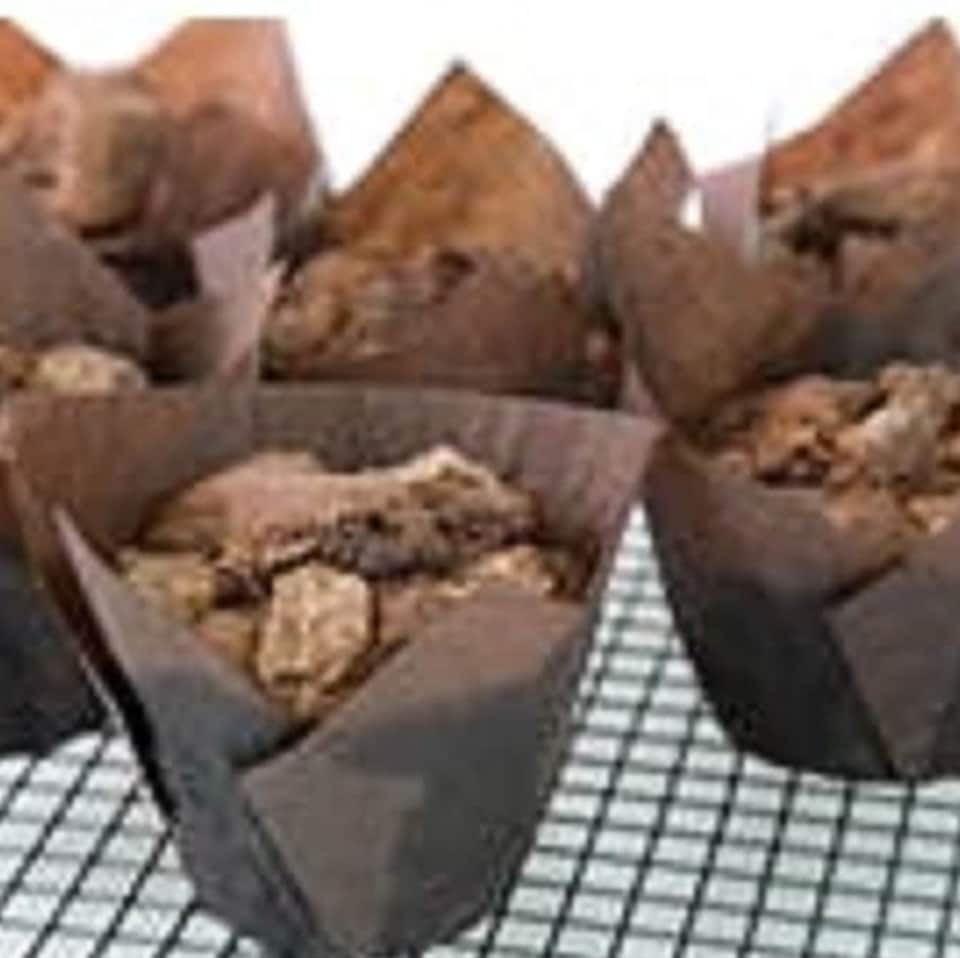 image 1 of Mini Muffin Tin: 6 Hole Luxe Muffin Pan, Non Stick