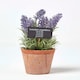 image 1 of Homescapes Artificial Lavender Plant in Decorative Pot