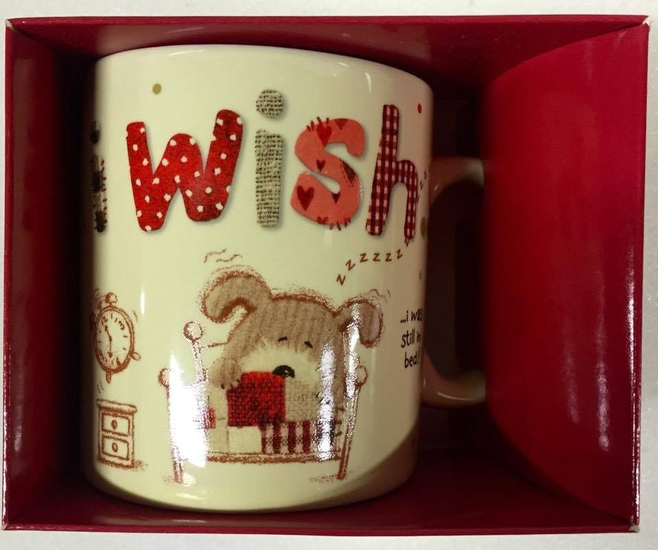 image 1 of LOTS OF WOOF I WISH ... ... I WAS STILL IN BED ! MUG NEW CUP BOXED GIFT