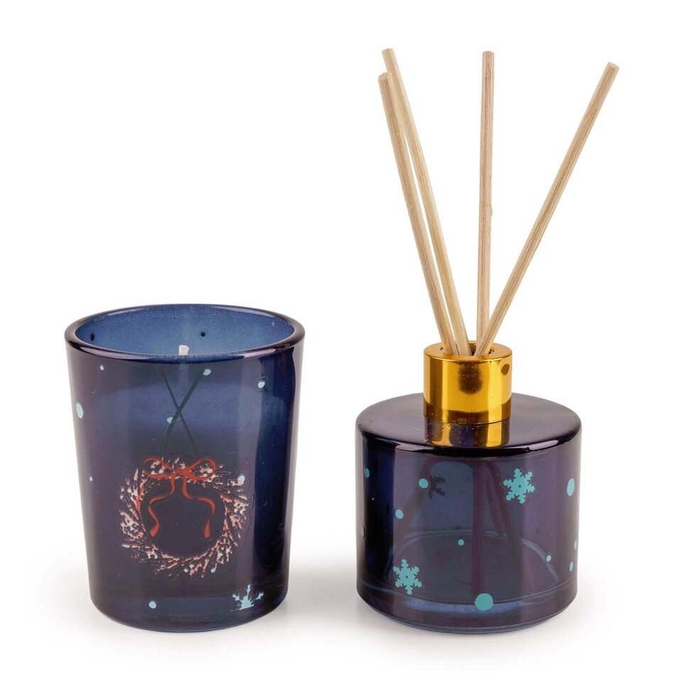 image 1 of Christmas Reed Diffuser and Candle Gift Set