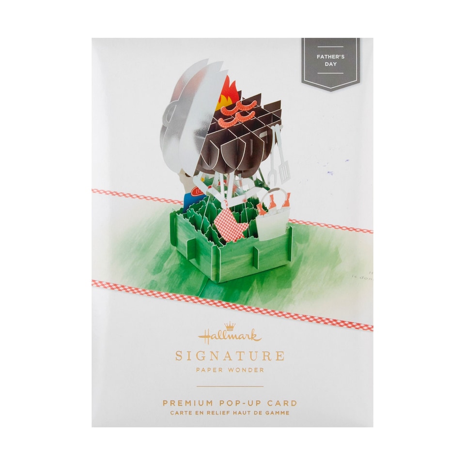 image 1 of Hallmark Father's Day Card For Dad - 3D Pop-Up Barbeque Design