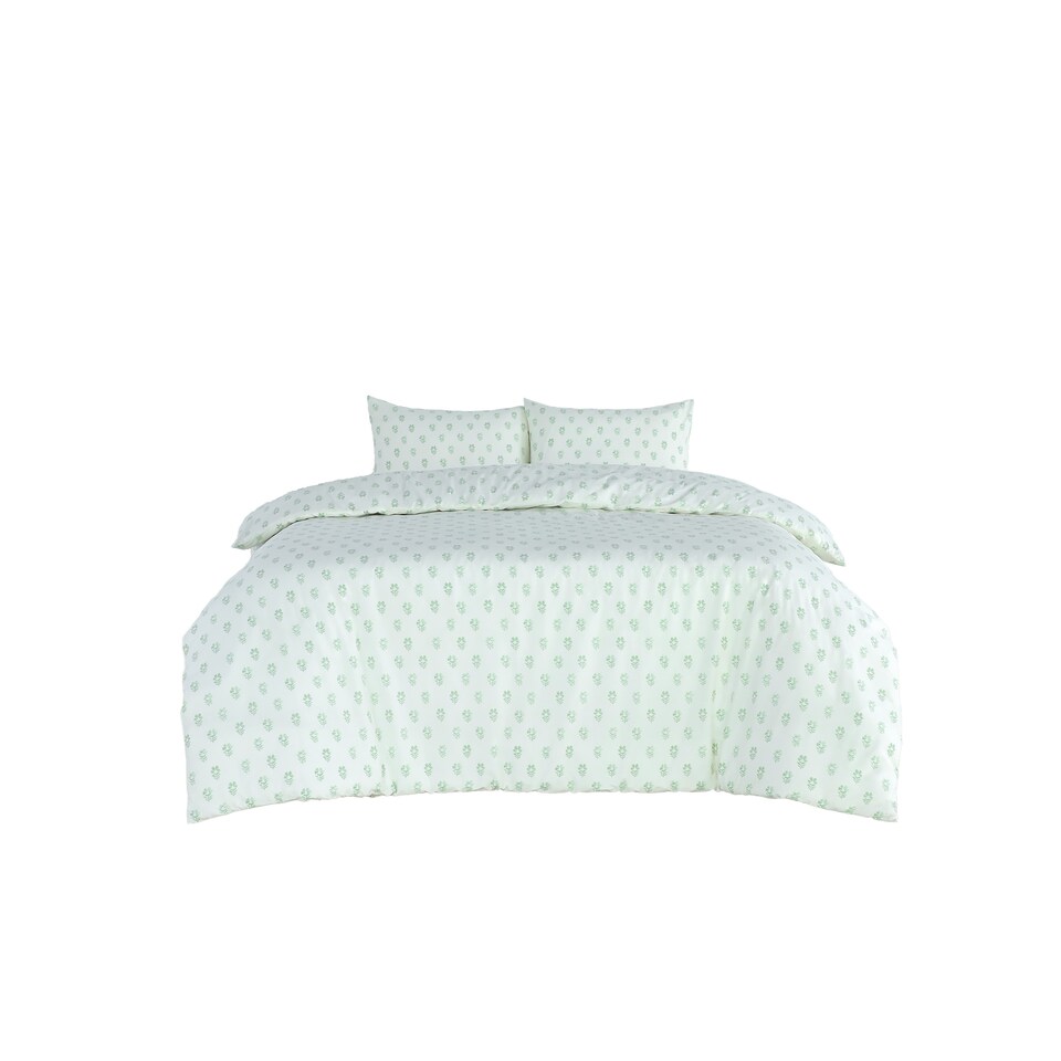 image 1 of Martex Studio Edition Sage Botanical Duvet Cover Set - King