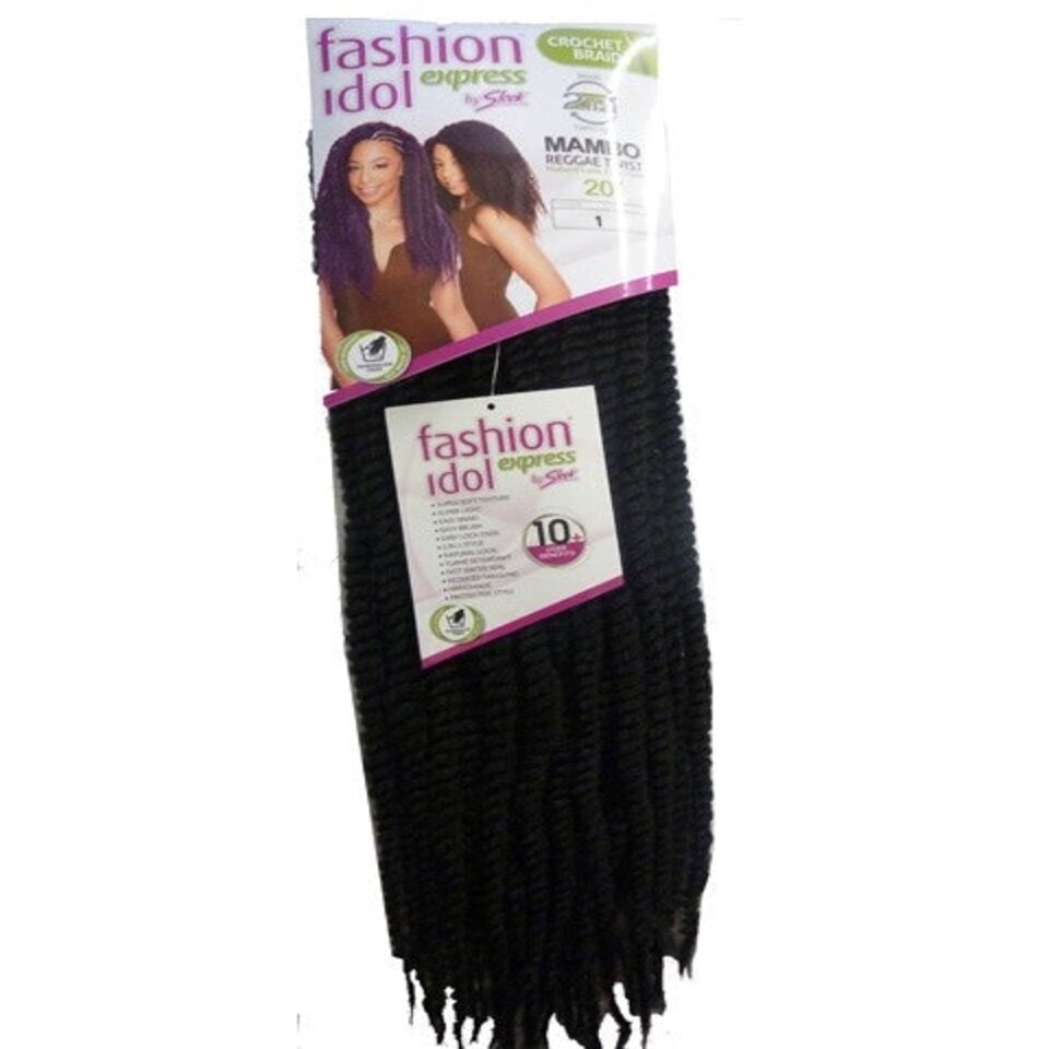 Sleek Fashion Idol Express Syn Mambo Reggae Twist Braid Multi | Dark Red | 20 inch